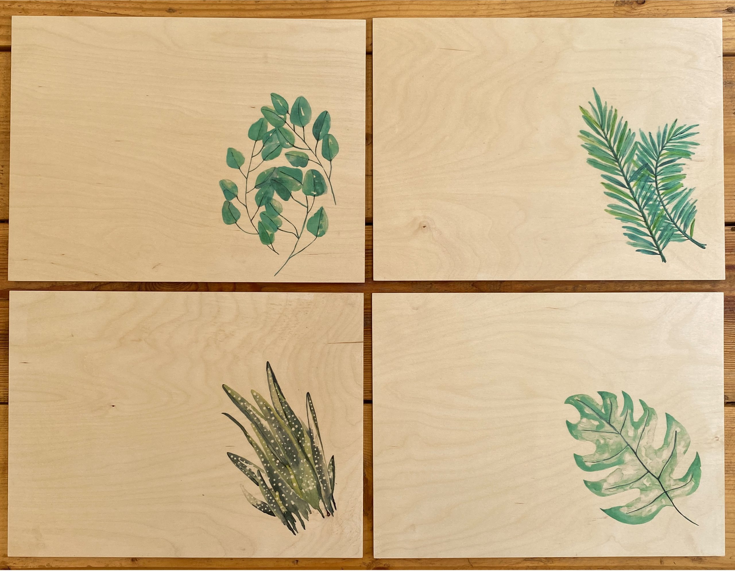 Wooden placemats Botanical Wooden Placemats Jess Created It