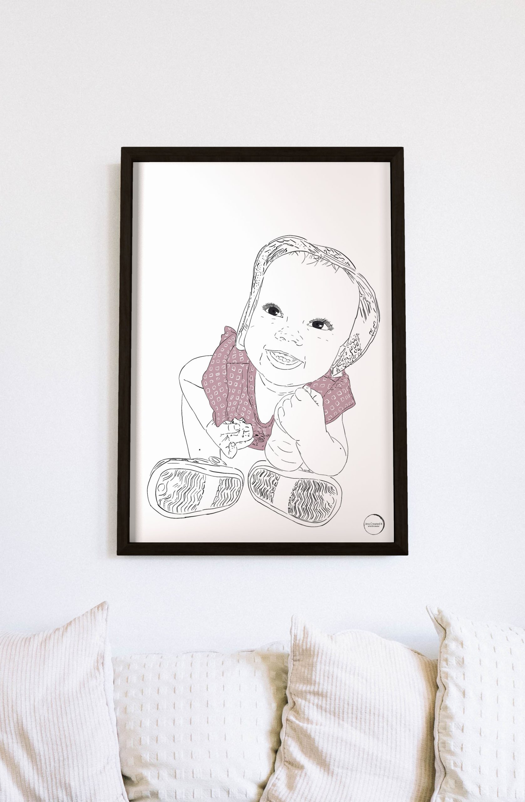 Em framed